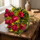 Buquê de 12 Rosas Vermelhas