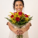 Buquê de 6 Rosas Vermelhas