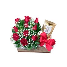 Arranjos de Rosas Com Chocolate