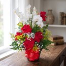 Orquídea com Rosas Vermelhas 