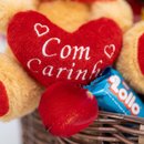 Linda Cesta de Chocolates com Ursinho 