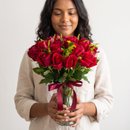 20 Rosas Vermelhas no Vaso
