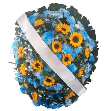 Coroa Oval Média Base Azul