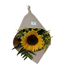 Buquê 1 Girassol No Papel kraft 