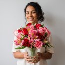 Vaso Amor em Mix de Flores