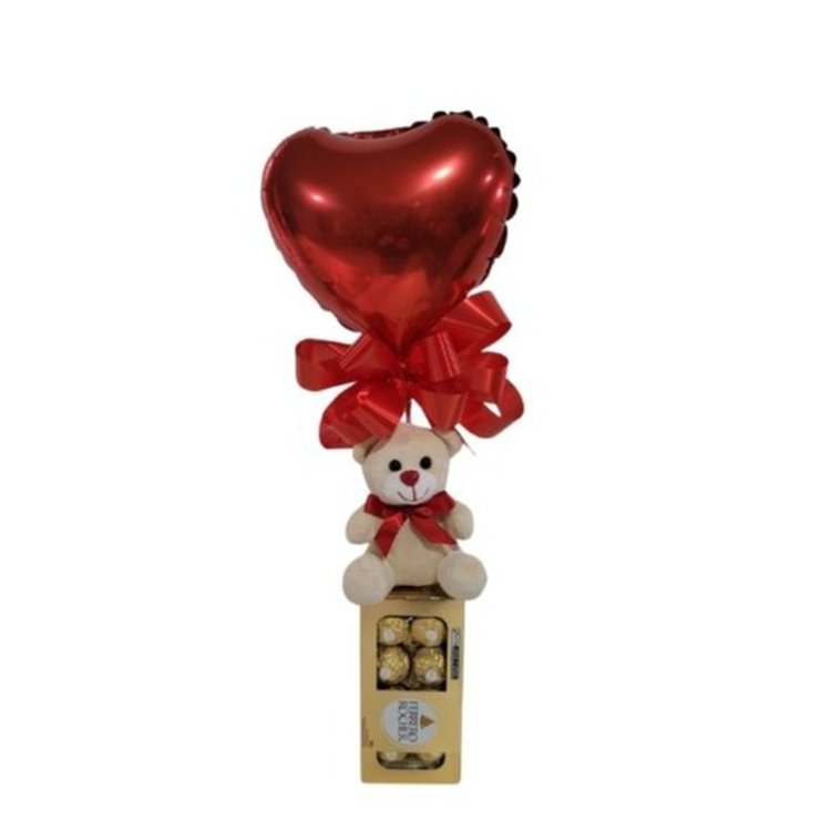 Presente Balão, Ferrero e Urso Carinho Especial