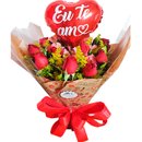 Buquê 12 rosas amor