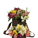 Caixa com Gaveta com Flores Coloridas