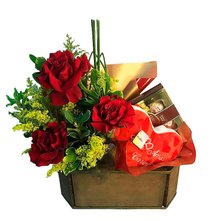 Cesta de Arranjo e Pelúcia 