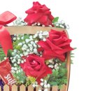 Cesto com Rosas e Chocolates