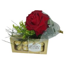 Rosa Carola com Ferreiro Rocher