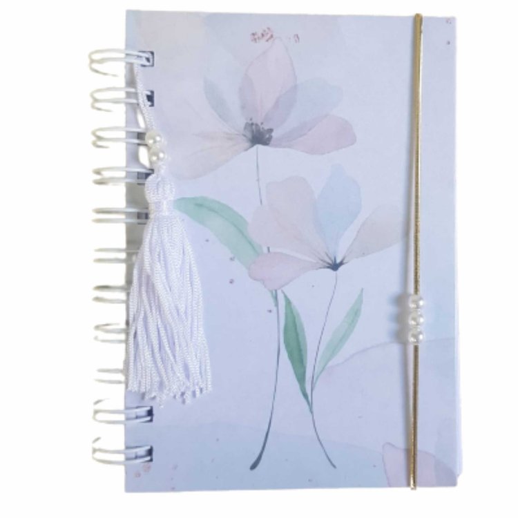 Caderneta A6 floral