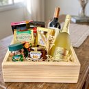 Cesta com Espumante e Vinho Boas Festas