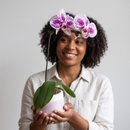 Orquidea em Vaso Artesanal 