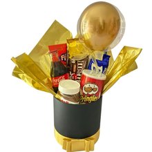 Box de Guloseimas Grande Preto com Dourado