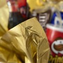 Box de Guloseimas Grande Preto com Dourado