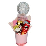 Box de Guloseimas Crianças Rosa Grande