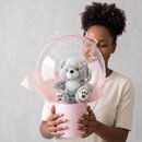 Balão com Pelúcia Maternidade Rosa