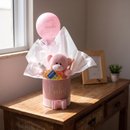 Doce Maternidade Rosa Urso, Balão e Sabonete