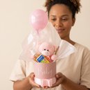 Doce Maternidade Rosa Urso, Balão e Sabonete