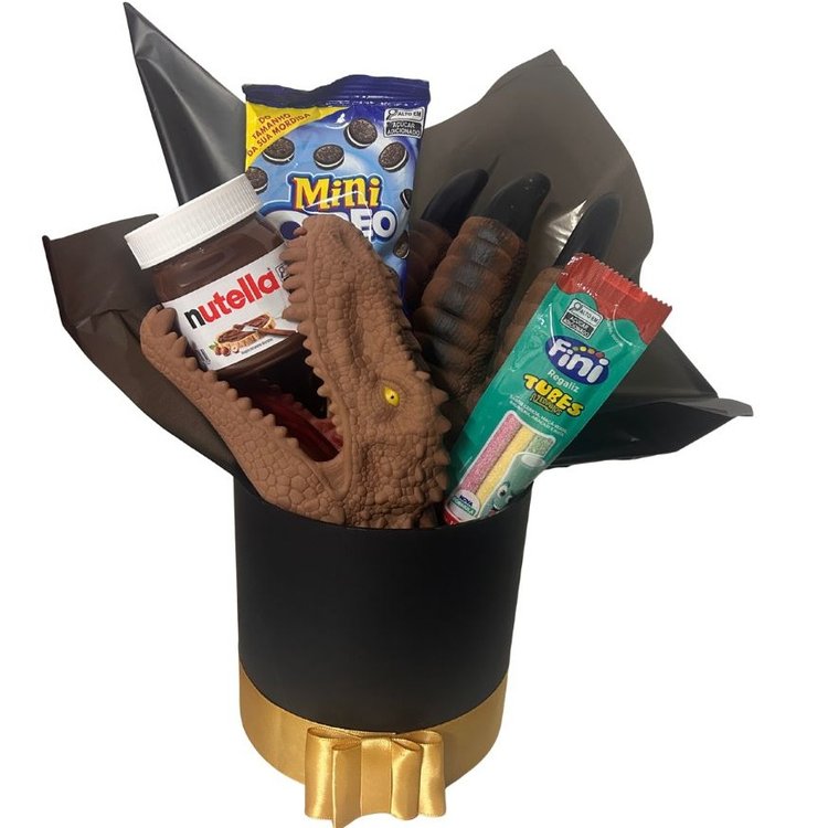 Dino Marrom - Nutella, Doces e Fantoches
