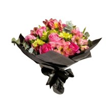 Buquê com Flores Cor Rosa 