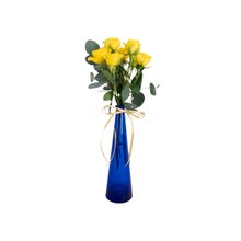 Garrafinha Decorativa com Mini Rosas Amarelas