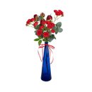 Garrafinha Decorativa com Mini Rosas Vermelhas