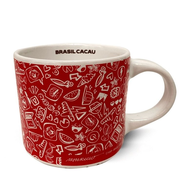 Caneca Turma da Mônica Vermelha 325ml