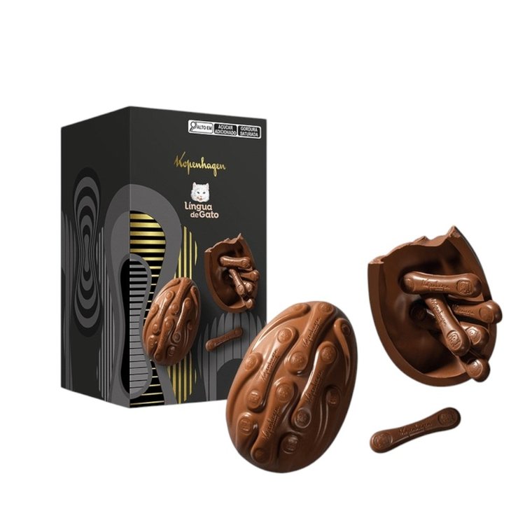 Ovo de Páscoa Língua de Gato ao Leite 444G