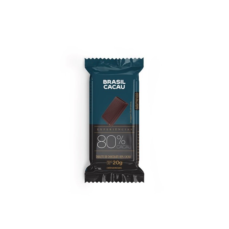 Tablete  Experiências 80% Cacau 20g