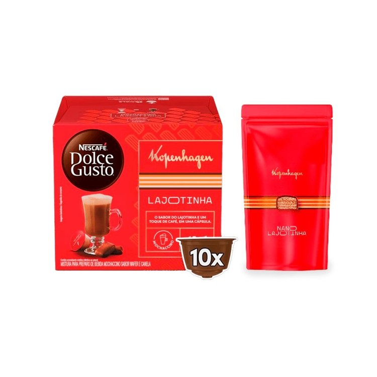 Combo Cápsulas Dolce Gusto e Pouch Nano Lajotinha