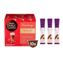 Cápsulas Dolce Gusto Nestlé® Cappucino + Canudo Wafer