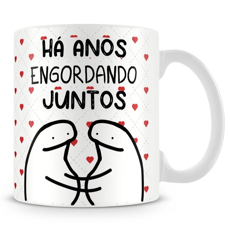 Caneca Bento Flork Meme Divertida Meu Amor por Você