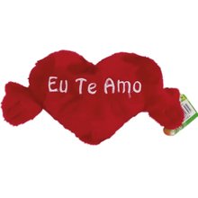 Almofada Coração de Pelúcia Eu te amo