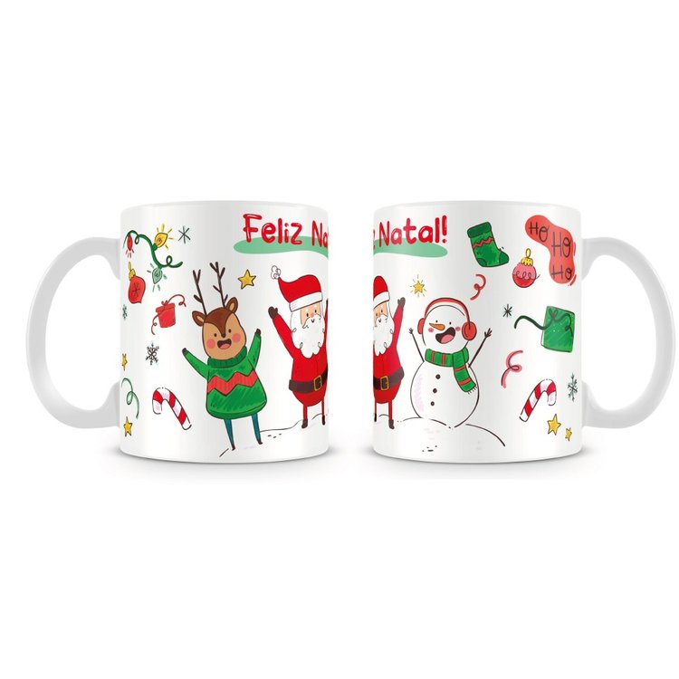 Caneca Feliz Natal Desenho