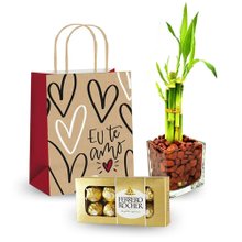 Bambu da Sorte com Jaspe Vermelha e Chocolate