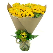 Buquê com 24 Girassóis 
