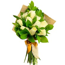 Buquê Aconchego de Rosas Brancas 