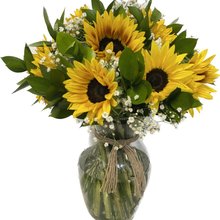 Arranjo La Fluer 12 Girassois