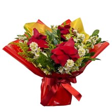 Arranjo de Flores Petalas de Amor Vermelho 