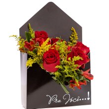 Envelope com Flores Vermelhas 
