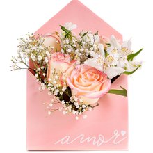 Envelope com Flores Rosas 