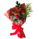 Arranjo 3 rosas vermelhas
