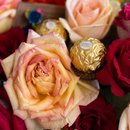 Box Flores Variadas Com Trio Ferrero Rocher