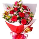 Ramalhete  12 rosas Vermelho Especial