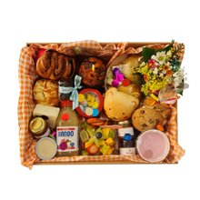 Cesta de Café da Manhã ou Tarde Feliz ser Criança