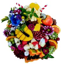 Cesta de Frutas Frescas para Café da Tarde Primavera