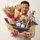 Cesta de presente com Queijos e Aperitivos Baronesa