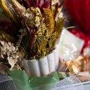 Cesta Presente com Chá Chocolate e Flores Secas